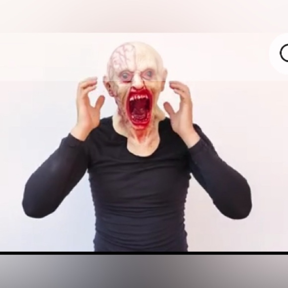 Zombie Mask Creepy Halloween Props Adult Party Cosplay Costume